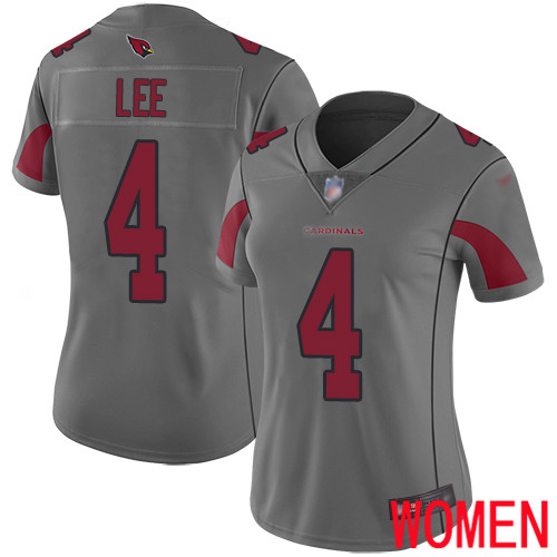 Arizona Cardinals Limited Silver Women Andy Lee Jersey NFL Football #4 Inverted Legend